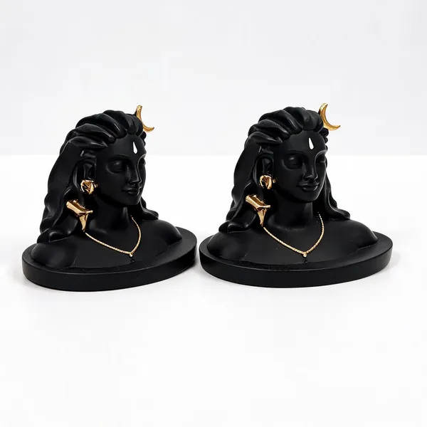 Krishan_Mini_Adiyogi_Statue_(6cm)_-_Lord_Shiva_Miniature_Idol_for_Car_Dashboard_Decorative_Showpiece_-_6_cm_(Resin,_Black)_-_Pack_of_2