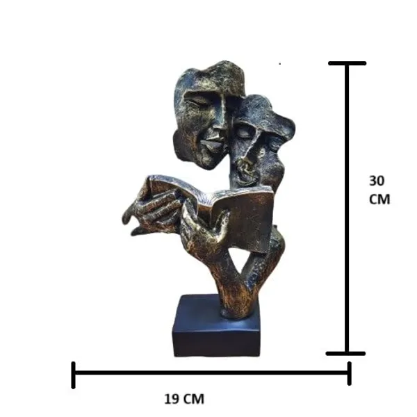 Resin_Couple_Reading_Book_Sculpture