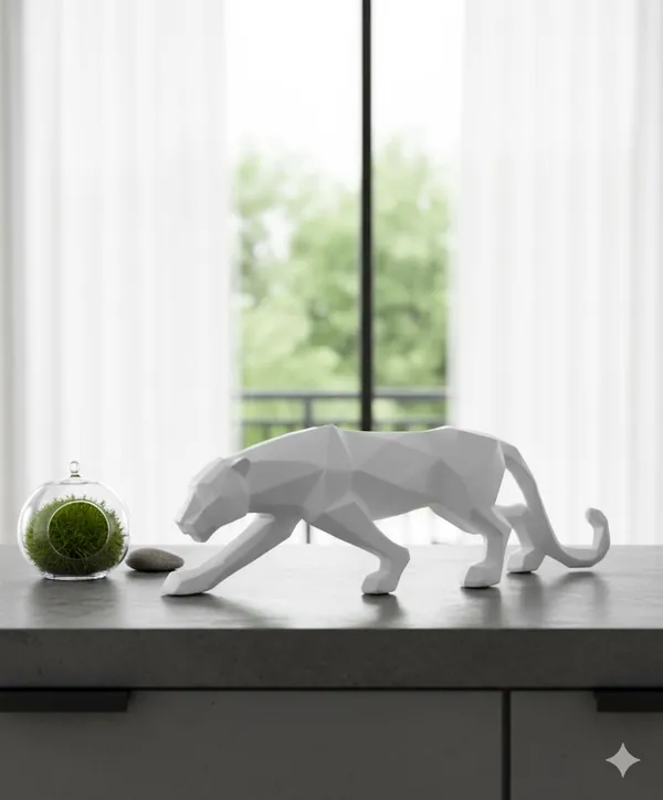 Geometric_Panther_Sculpture