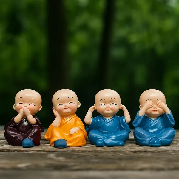Buddha_Monk_Figurine_Set_Resin