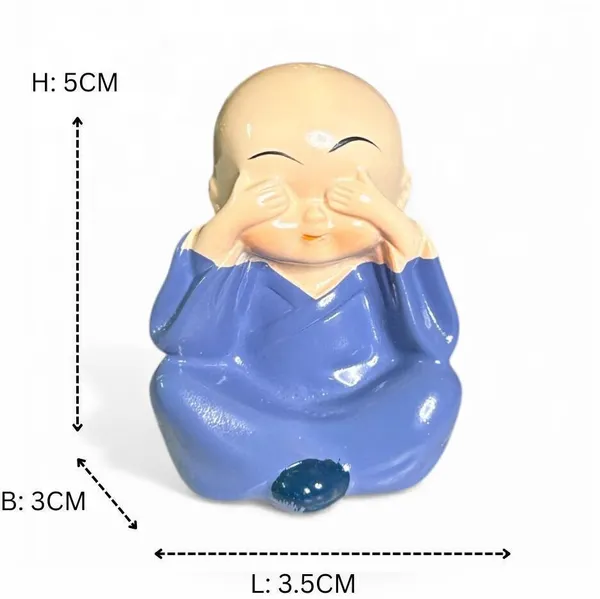 UNYSHOPPE_Baby_Monk_Buddha_Set_of_4_Polyresin_Mini_Showpiece_for_Home_Office_Decor_Decorative_Showpiece__-__6_cm_(Polyresin,_Multicolor)