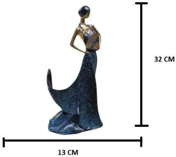 Krishan_Elegant_Abstract_Female_Figurine_-Lady_Statue_for_Modern_Luxury_Decor_Decorative_Showpiece__-__32_cm_(Polyresin,_Dark_Blue)