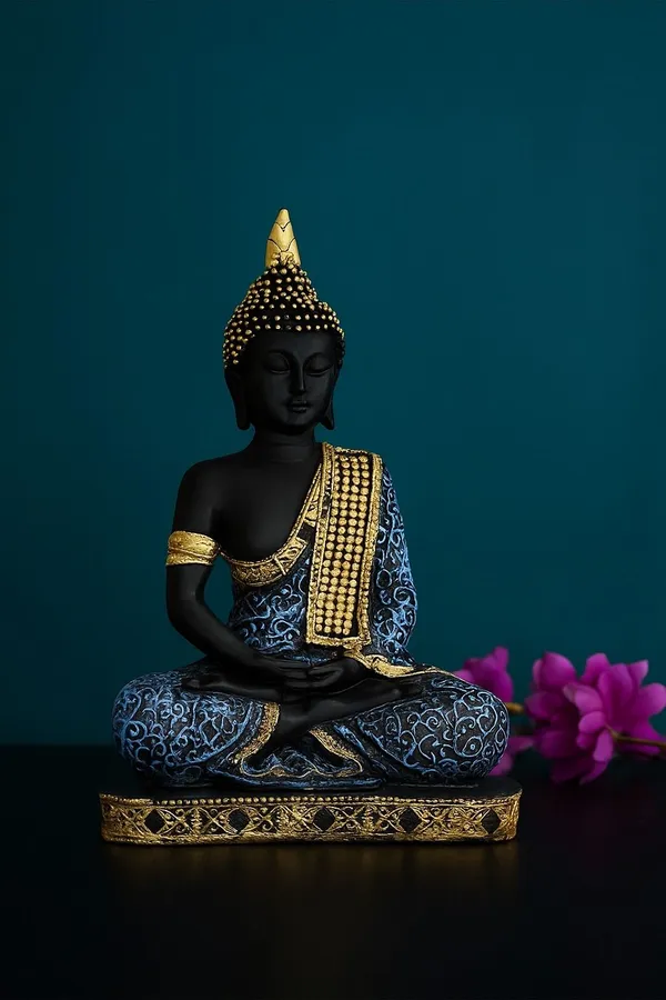 Krishan_Decorative_Showpiece__-__25_cm_(Polyresin,_Blue)