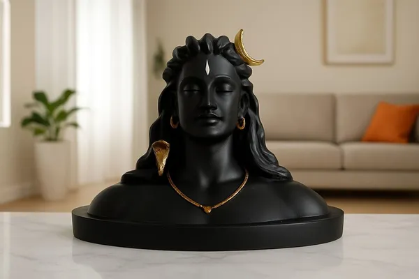 Krishan_Mini_Adiyogi_Statue_(6cm)_-_Lord_Shiva_Miniature_Idol_for_Car_Dashboard_Decorative_Showpiece__-__6_cm_(Resin,_Black)