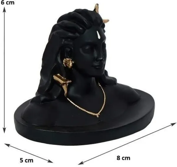 Krishan_Mini_Adiyogi_Statue_(6cm)_-_Lord_Shiva_Miniature_Idol_for_Car_Dashboard_Decorative_Showpiece__-__6_cm_(Resin,_Black)