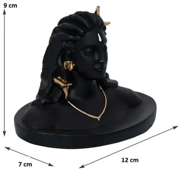 Krishan_Decorative_Showpiece__-__9_cm_(Resin,_Black)