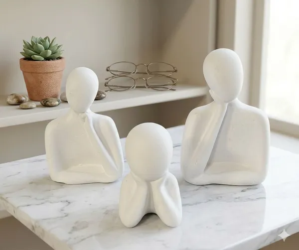 SKHOMES_Decorative_Showpiece__-__13_cm_(Resin,_White)