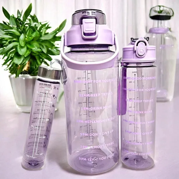 Jhalakriti_Portable_Wide_Mouth_BPA_Free_Motivational_pack_of_3_Transparent_Water_Bottle_3200_ml_Water_Bottles_(Set_of_3,_Multicolor)