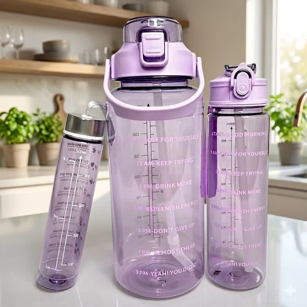 SKHOMES_Portable_Wide_Mouth_BPA_Free_Motivational_pack_of_3_Transparent_Water_Bottle_3200_ml_Water_Bottles_(Set_of_3,_Multicolor)