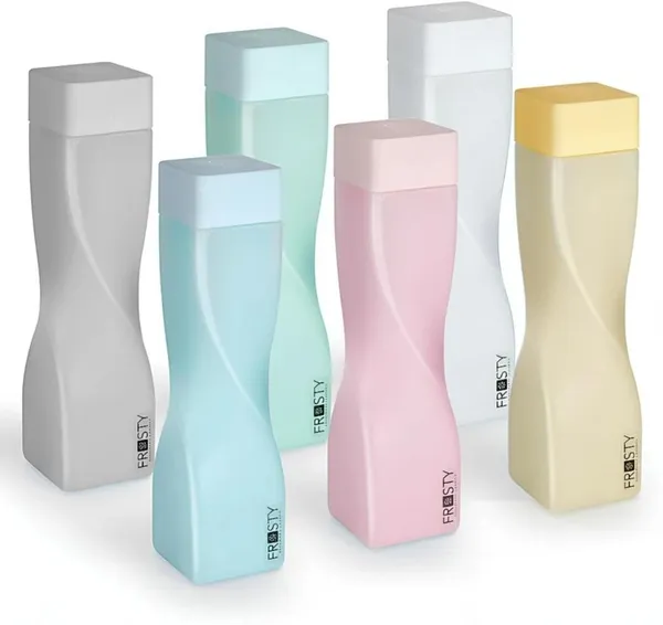 SKHOMES_twisted_fridge_water_bottle_1000_ml_Water_Bottles_(Set_of_6,_Multicolor)