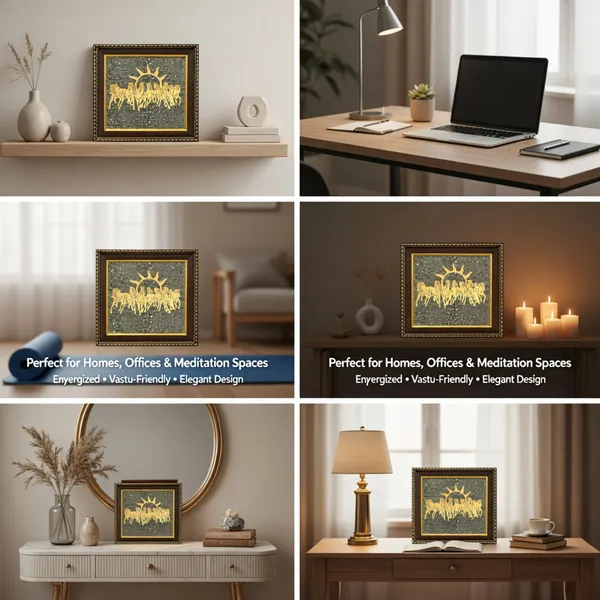Pyrite_Stone_Frame_With_Vastu_Seven_Running_Horses_With_Sun_To_Attract_Money_Protection_And_Chakra_Healing_Big_Size_7_Horses_Painting_Vastu_Wooden_Photo_Frame_Wall_Decor_Items_For_Living_Room_With_Original_Pyrite_Dust_For_Money_Success
