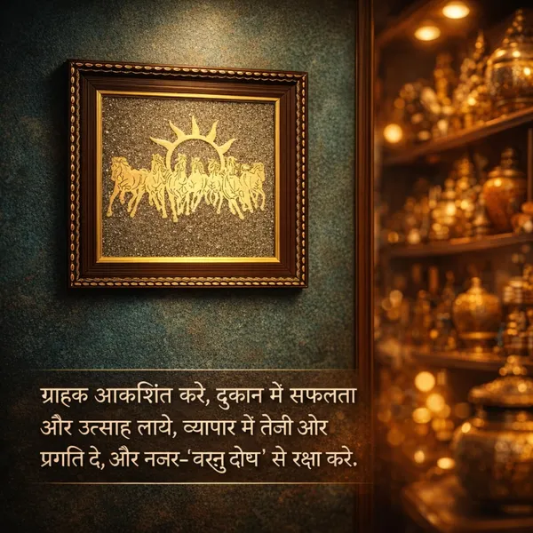 Pyrite_Stone_Frame_With_Vastu_Seven_Running_Horses_With_Sun_To_Attract_Money_Protection_And_Chakra_Healing_Big_Size_7_Horses_Painting_Vastu_Wooden_Photo_Frame_Wall_Decor_Items_For_Living_Room_With_Original_Pyrite_Dust_For_Money_Success