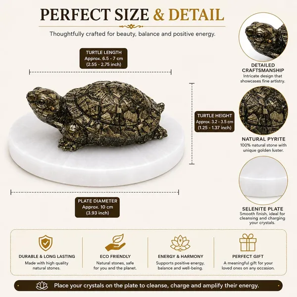 Pyrite_Tortoise_With_Selenite_Plate_Natural_Pyrite_Turtle_Figurine