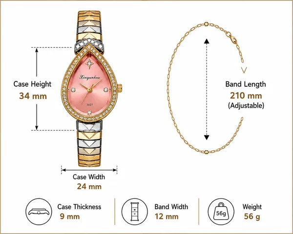 Women_S_Teardrop_Analog_Watch
