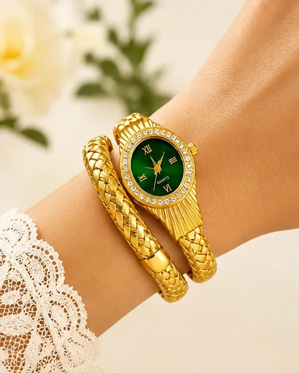 Women_S_Snake_Quartz_Bangle_Watch