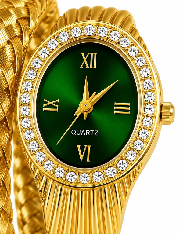 Women_S_Snake_Quartz_Bangle_Watch