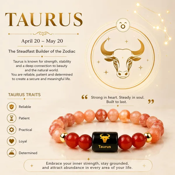 Zenvibes_Sunstone_Carnelian_Bracelet_For_Taurus_Zodiac_Vrishabh_Rashi_Bracelet_With_Certified_Natural_Healing_Crystals_Astrology_Gemstone_Bracelet_For_Men_Women_Positive_Energy_Gift