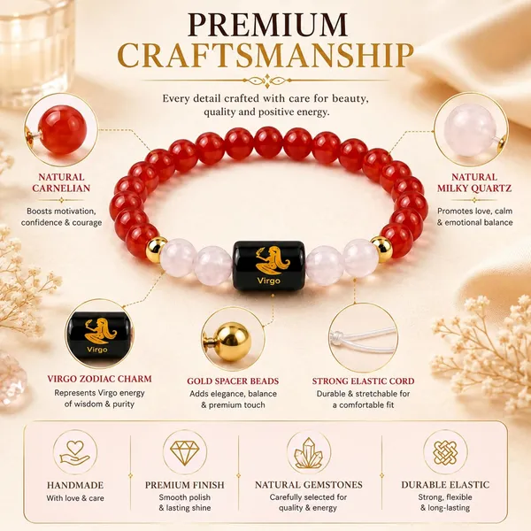 Carnelian_Milky_Quartz_Bracelet_For_Virgo_Zodiac_Kanya_Rashi_Bracelet_For_Men_Women_With_Certified_Natural_8mm_Crystal_Beads_Astrology_Gemstone_Bracelet_For_Positive_Energy_Confidence_Clarity