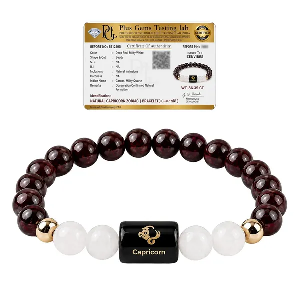 Zenvibes_Capricorn_Zodiac_Bracelet_For_Men_Women_Makar_Rashi_Bracelets_With_Garnet_Milky_Quartz_Natural_Crystal_Beads_Certified_Healing_Crystals_For_Positive_Energy_Astrology_Gift