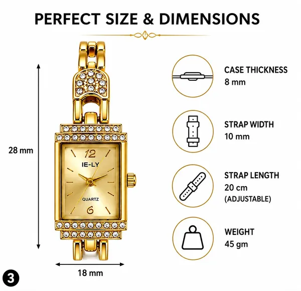Rectangular_Analog_Watch_With_Bracelet_Strap