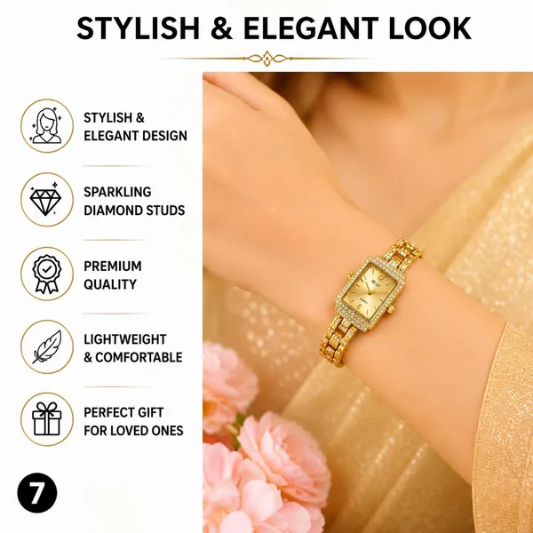 Rectangular_Analog_Watch_With_Bracelet_Strap