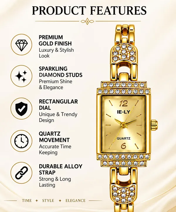 Rectangular_Analog_Watch_With_Bracelet_Strap