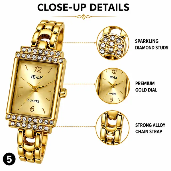 Rectangular_Analog_Watch_With_Bracelet_Strap