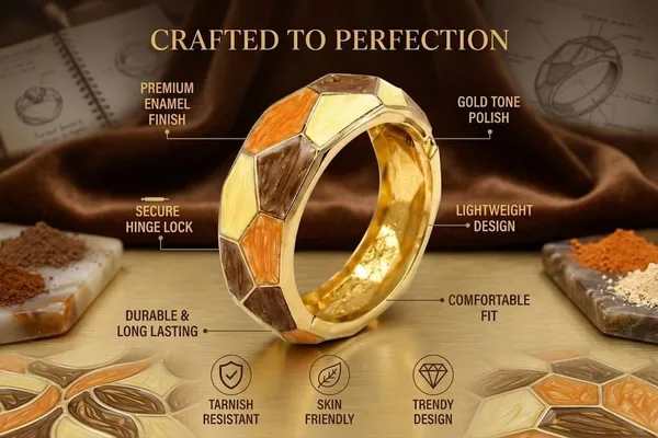 Gold_Tone_Enamel_Hinged_Bangle_Bracelet