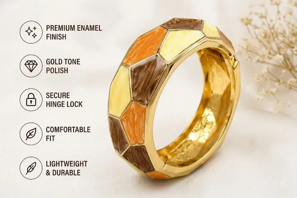 Gold_Tone_Enamel_Hinged_Bangle_Bracelet