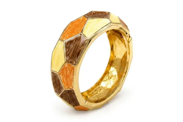 Gold_Tone_Enamel_Hinged_Bangle_Bracelet