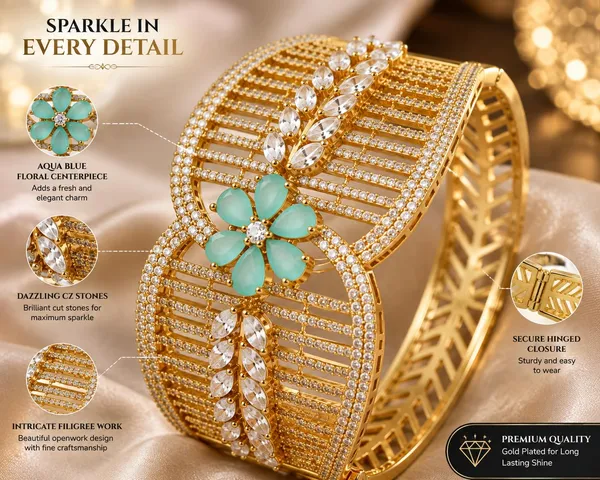 Cz_Cuff_Bangle_With_Floral_Accent