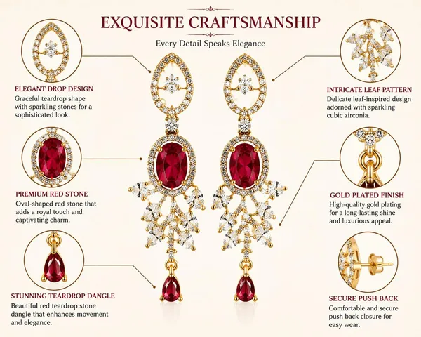Gemstone_Chandelier_Earrings_With_Leaf_Design