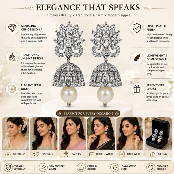 Silver_Plated_Jhumka_Earrings
