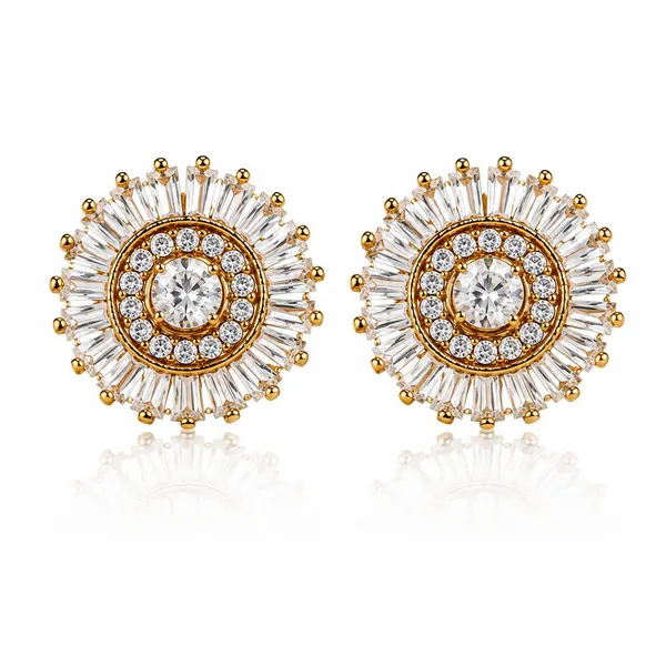 Cubic_Zirconia_Gold_Plated_Stud_Earrings