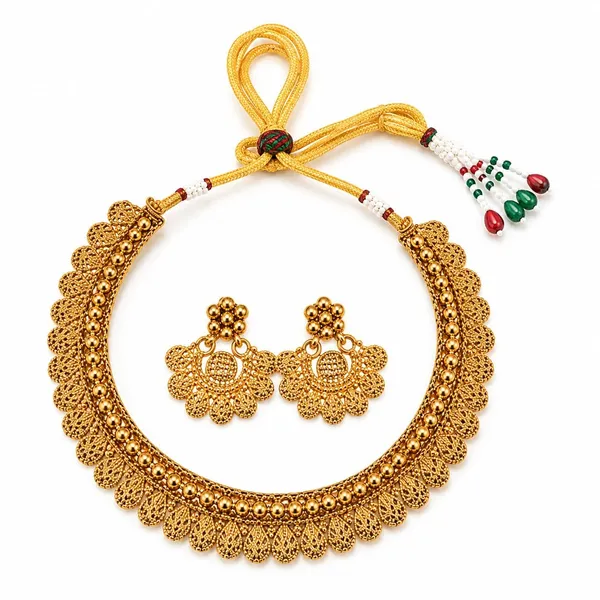 Antique_Gold_Plated_Jade_Necklace_Earring_Set