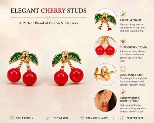 Cherry_Stud_Earrings_Explanation_Not_Part_Of_Output_Removed_Vrindaa_Sakhi_Brand_Charm_Marketing_For_Women_Girls_Can_Apply_Broadly_Gold_Plated_Enamel_Green_Leaf_Detailing_Cute_Fruit_Design_All_Descriptive_Variant_Details_Kept_Cherry_Core_Design_Element_Stud_Earrings_Product_Type
