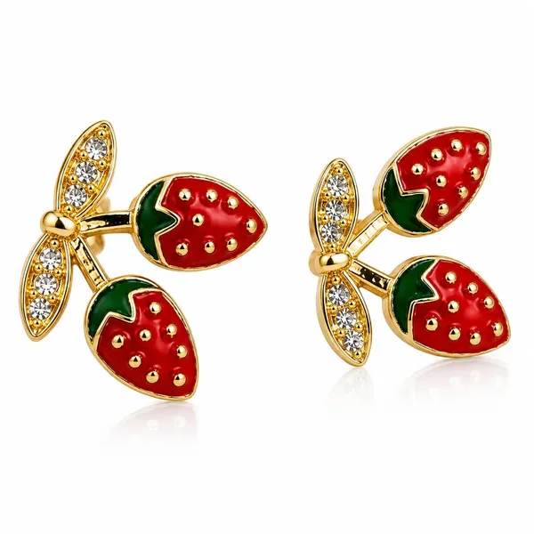 Strawberry_Stud_Earrings