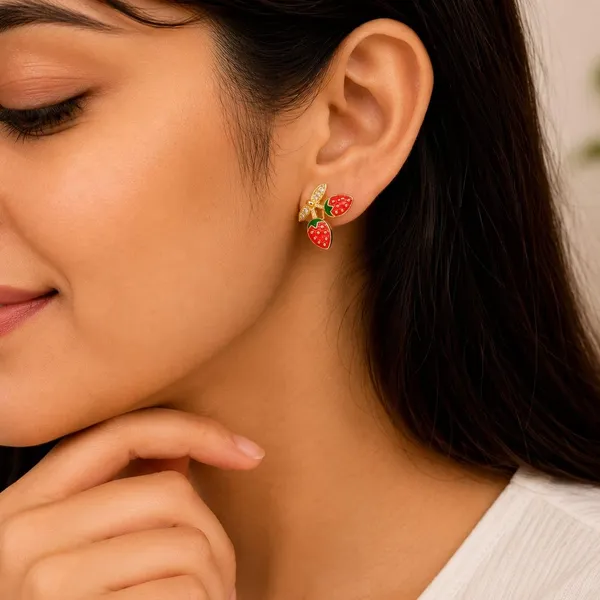 Strawberry_Stud_Earrings