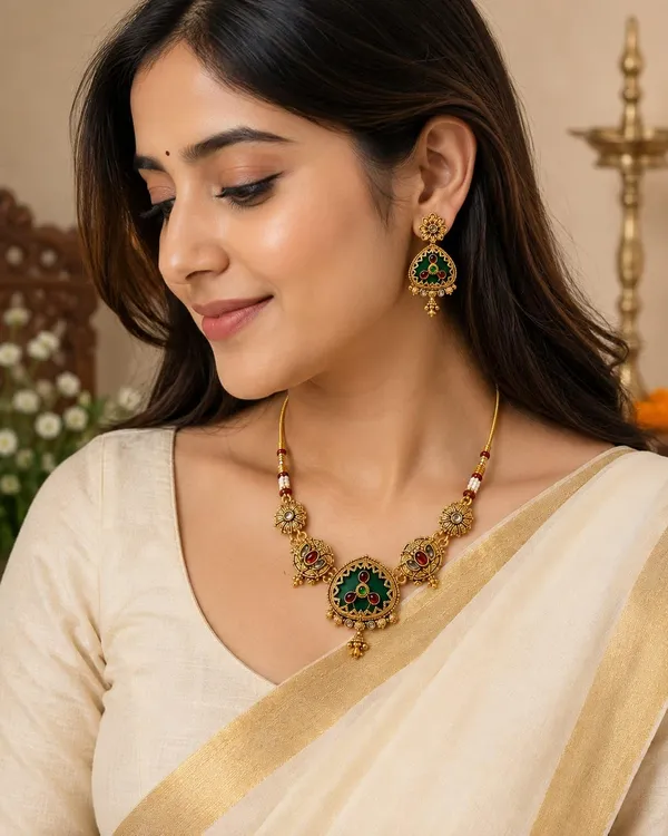 Meenakari_Necklace_Earring_Set