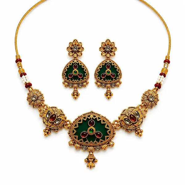 Meenakari_Necklace_Earring_Set