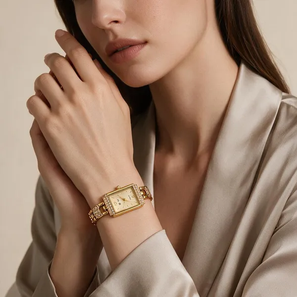 Gold_Metal_Rectangular_Analog_Bracelet_Strap_Watch_For_Women