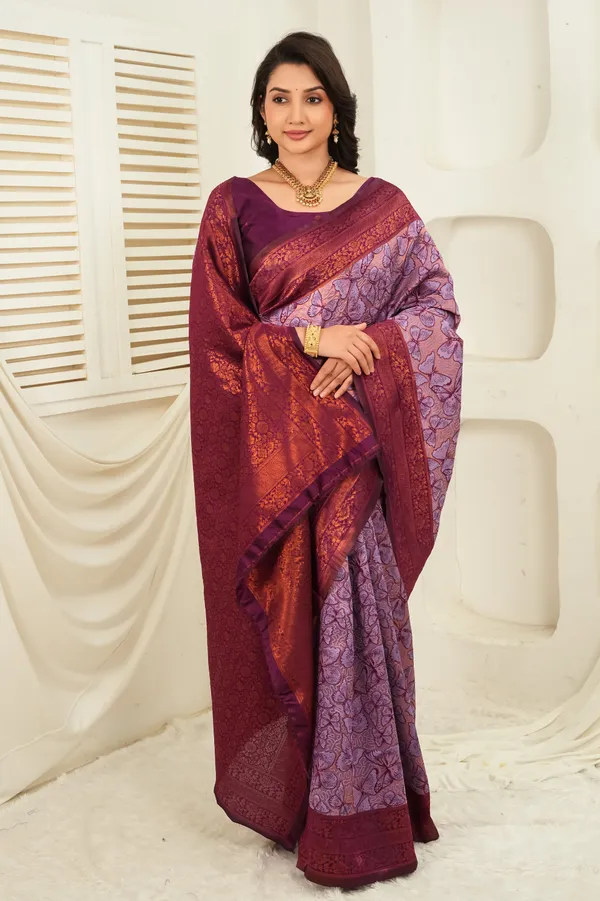 Lavender_Plum_Jacquard_Butterfly_Motif_Silk_Saree_Default_Title