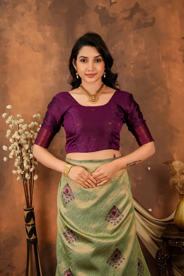 Pista_Green_Wine_Purple_Woven_Motifs_Jacquard_Silk_Saree_Default_Title