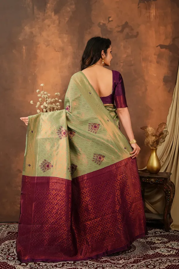 Pista_Green_Wine_Purple_Woven_Motifs_Jacquard_Silk_Saree_Default_Title
