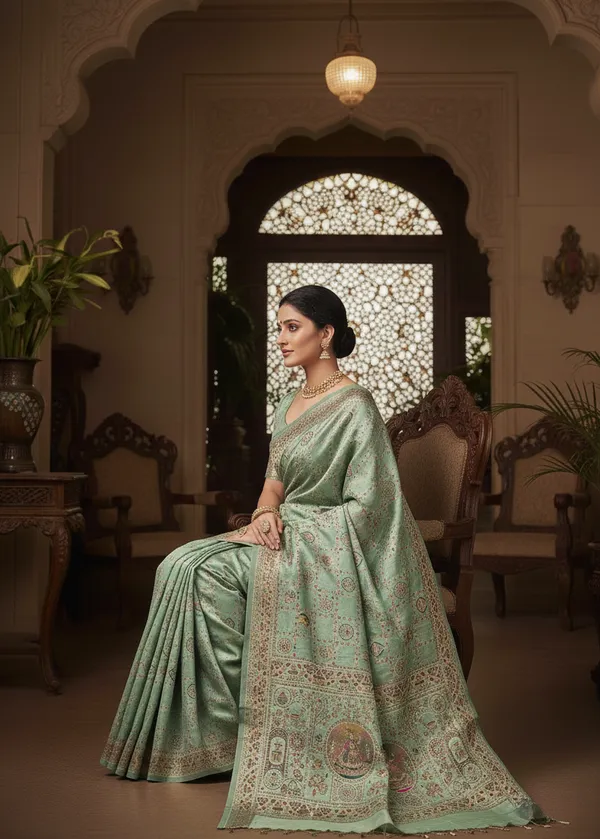 Pastel_Green_Traditional_Pashmina_Saree_Default_Title