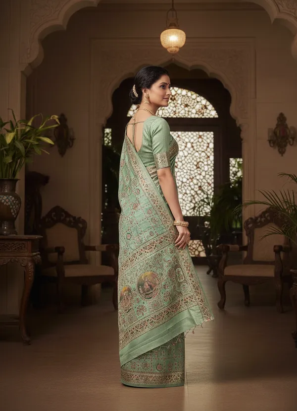 Pastel_Green_Traditional_Pashmina_Saree_Default_Title