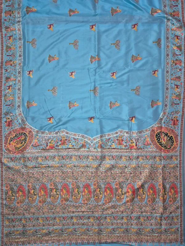 Sky_Blue_Pashmina_Saree_With_Traditional_Folk_Border_Default_Title