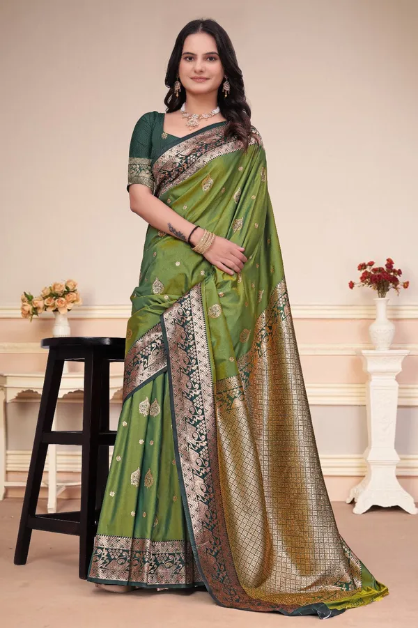 Olive_Green_50_600_Silk_Saree_With_Rich_Zari_Pallu_Default_Title