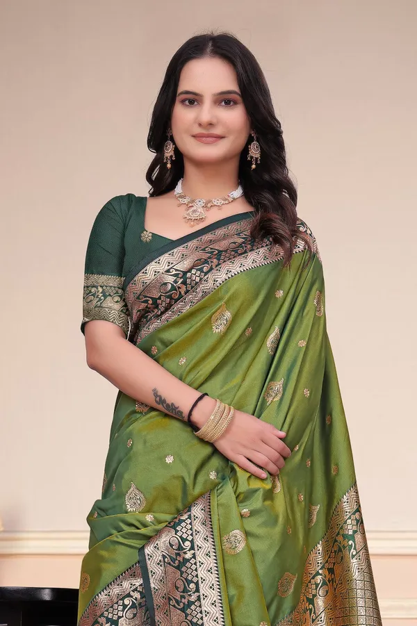 Olive_Green_50_600_Silk_Saree_With_Rich_Zari_Pallu_Default_Title