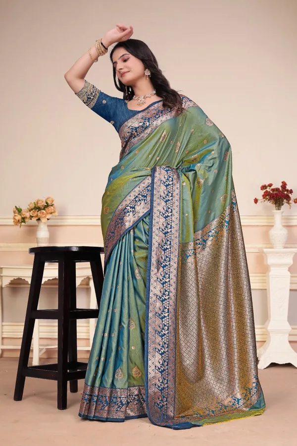 Elegant_Dusty_Teal_Blue_50_600_Silk_Saree_With_Royal_Blue_Zari_Border_Traditional_Pallu_Default_Title